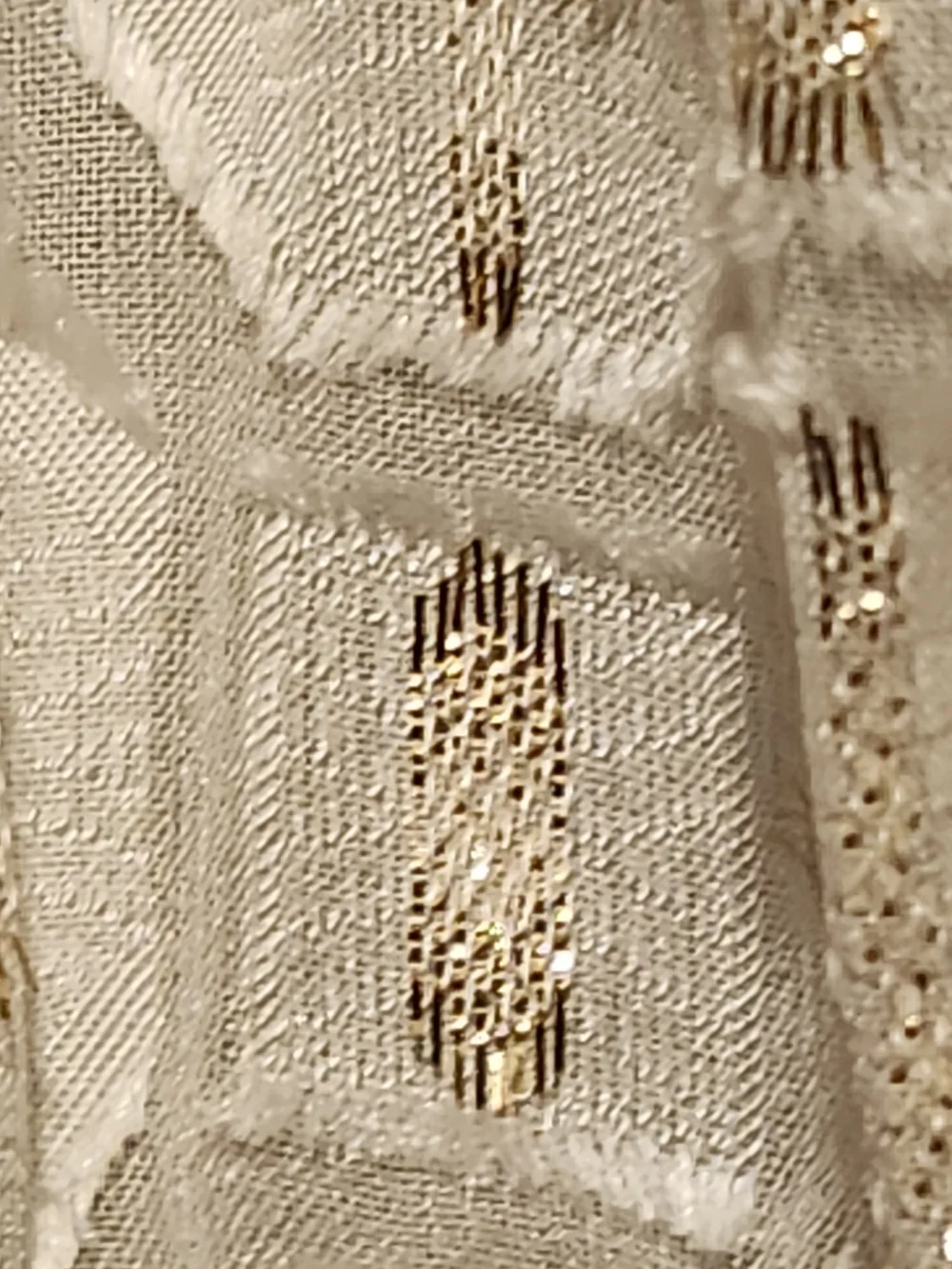 Tory Burch Cream Lace And Silk Ruffle-Trim Long Sleeve Dress $398 Retail